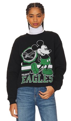 Junk Food Junk Food Eagles Mickey Crewneck