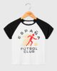 Junk Food Junk Food Espana Futbol Club Baby Raglan Tee in White/Black, Women's at Urban Outfitters - 1