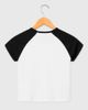 Junk Food Junk Food Espana Futbol Club Baby Raglan Tee in White/Black, Women's at Urban Outfitters - 2