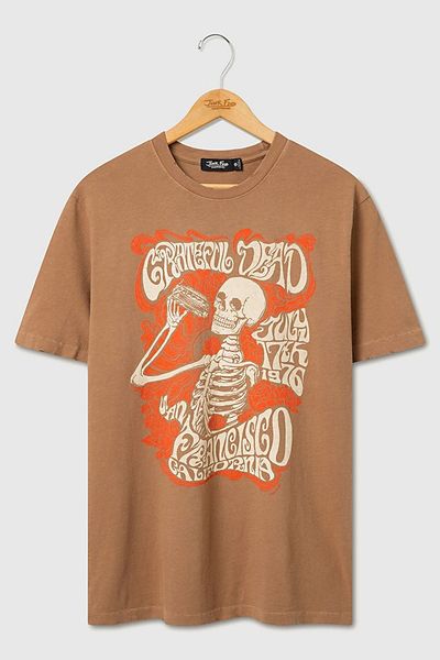 Junk Food Junk Food Grateful Dead San Francisco 1976 Vintage Tee in Toasted Coconut, Men's at Urban Outfitters