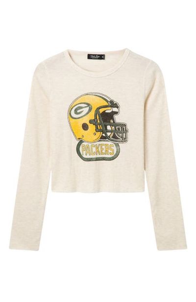 Junk Food Junk Food Green Bay Packers Long Sleeve Crop Thermal T-Shirt