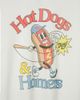 Junk Food Junk Food Hot Dogs and Homers Vintage Tee in Vintage White, Men's at Urban Outfitters - 3