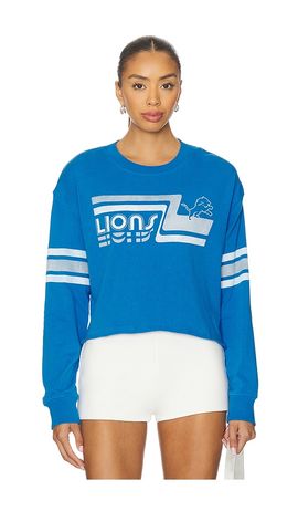 Junk Food Junk Food Lions Retro Crop Sweatshirt