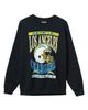 Junk Food Junk Food Los Angeles Chargers Helmet Flea Market Crewneck Sweatshirt - 1