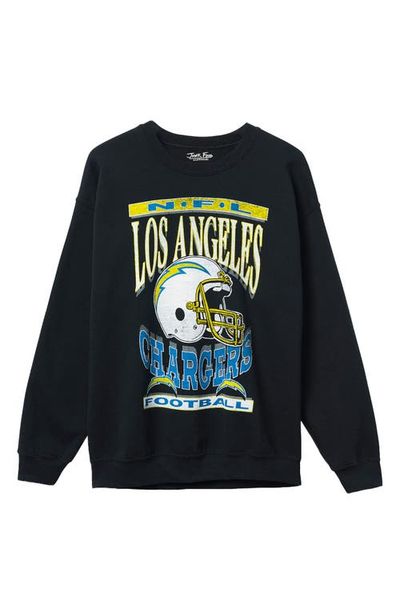 Junk Food Junk Food Los Angeles Chargers Helmet Flea Market Crewneck Sweatshirt