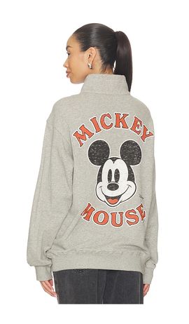 Junk Food Junk Food Mickey Mouse Fleece Yoke Sweatshirt