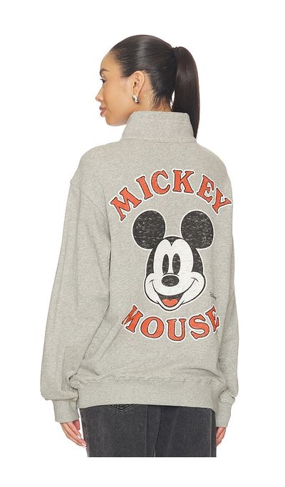 Junk Food Junk Food Mickey Mouse Fleece Yoke Sweatshirt