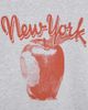 Junk Food Junk Food New York The Big Apple Baby Tee in Heather Grey, Women's at Urban Outfitters - 3