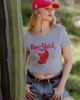 Junk Food Junk Food New York The Big Apple Baby Tee in Heather Grey, Women's at Urban Outfitters - 4