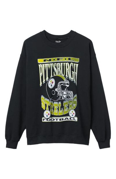 Junk Food Junk Food Pittsburgh Steelers Cotton Blend Crewneck Sweatshirt