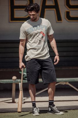 Junk Food Junk Food Snoopy Homerun Champ Vintage Tee in Peyote, Men's at Urban Outfitters