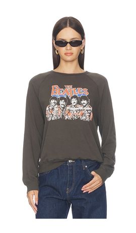 Junk Food Junk Food The Beatles Raglan Crew Fleece Sweatshirt