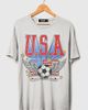 Junk Food Junk Food USA Land of the Free Vintage Tee in Vintage White, Men's at Urban Outfitters - 2