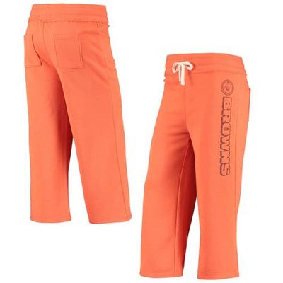 Junk Food Women's Junk Food Orange Cleveland Browns Cropped Pants 