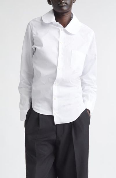Junya Watanabe Junya Watanabe Asymmetric Cotton Broadcloth Button-Up Shirt