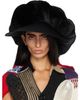 Junya Watanabe Junya Watanabe Black Faux Fur & Wool Gabardine Hat - 1
