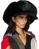 Junya Watanabe Junya Watanabe Black Faux Fur & Wool Gabardine Hat - 2