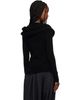 Junya Watanabe Junya Watanabe Black Nylon Stretch Jersey Drape T-shirt - 3
