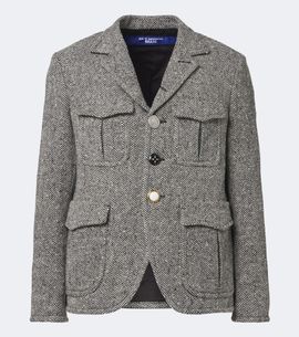 Junya Watanabe Junya Watanabe Herringbone wool-blend blazer