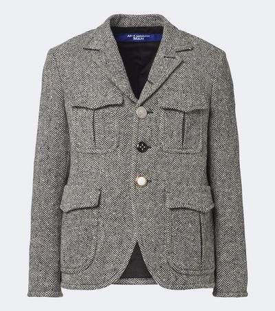Junya Watanabe Junya Watanabe Herringbone wool-blend blazer