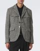 Junya Watanabe Junya Watanabe Herringbone wool-blend blazer - 2
