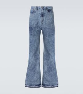 Junya Watanabe Junya Watanabe High-rise flared jeans