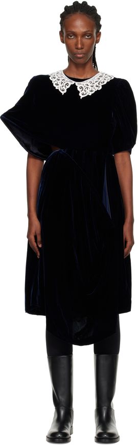 Junya Watanabe Junya Watanabe Navy Angular Midi Dress