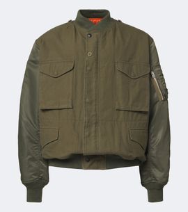 Junya Watanabe Junya Watanabe Paneled cotton and technical bomber jacket