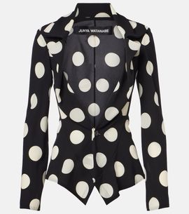 Junya Watanabe Junya Watanabe Polka-dot georgette blazer