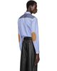 Junya Watanabe Junya Watanabe White & Blue Cotton Striped Shirt - 3