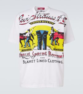 Junya Watanabe Junya Watanabe x Levi'sÂ® printed cotton jersey T-shirt