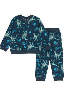 JURASSIC WORLD JURASSIC WORLD Jurassic Park Blue (dinosaur) Sweatshirt And French Terry Pants Set