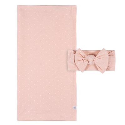 Just Born Just Born Swaddle Blanket & Headband Set