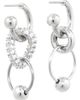 Justine Clenquet Justine Clenquet Alison Mismatched Tiered Hoop Drop Earrings - 2