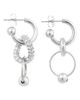Justine Clenquet Justine Clenquet Alison Mismatched Tiered Hoop Drop Earrings - 3