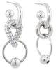 Justine Clenquet Justine Clenquet Alison Mismatched Tiered Hoop Drop Earrings - 4