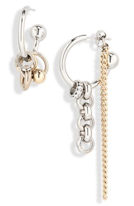Justine Clenquet Justine Clenquet Celina Asymmetrical Hoop Earrings