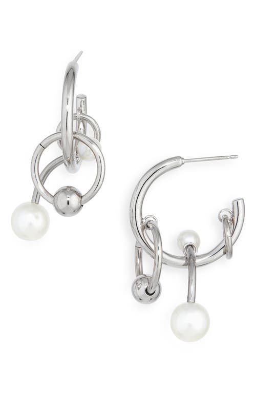 Justine Clenquet Justine Clenquet Chase Hoop Charm Earrings