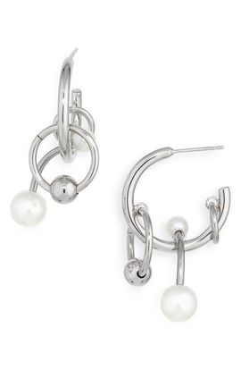 Justine Clenquet Justine Clenquet Chase Hoop Charm Earrings