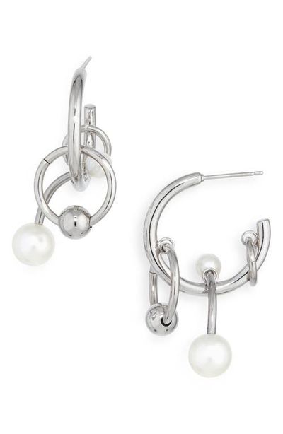 Justine Clenquet Justine Clenquet Chase Hoop Charm Earrings