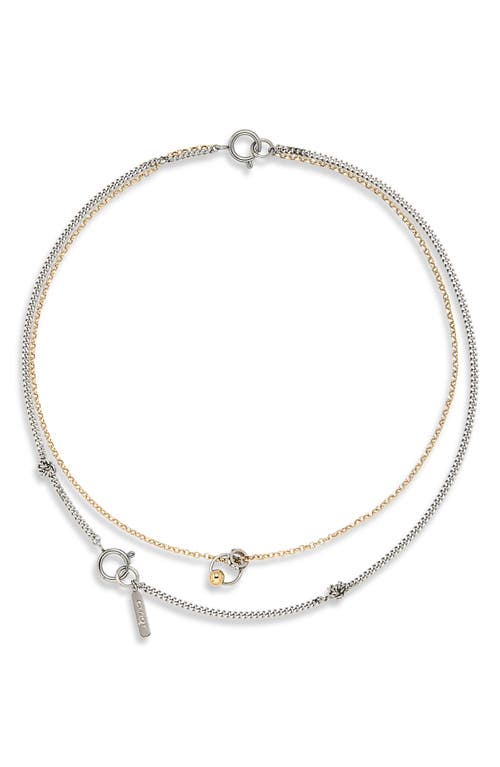 Justine Clenquet Justine Clenquet Clark Layered Mixed Metal Necklace