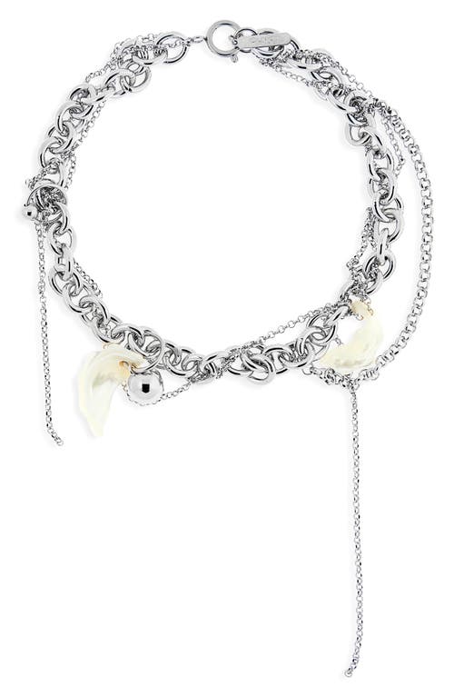 Justine Clenquet Justine Clenquet Lewis Mixed Chain & Seashell Necklace