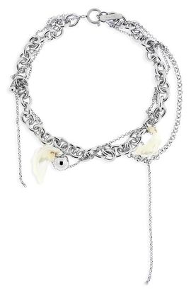Justine Clenquet Justine Clenquet Lewis Mixed Chain & Seashell Necklace