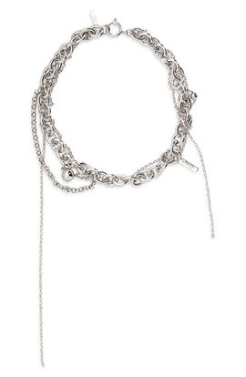 Justine Clenquet Justine Clenquet Lewis Two-Tone Chain Charm Necklace