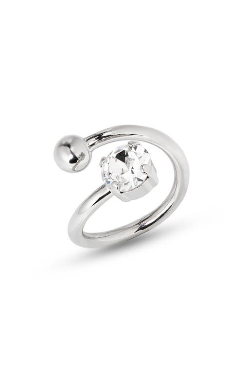 Justine Clenquet Justine Clenquet Maisie Crystal Open Ring