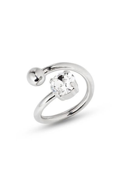 Justine Clenquet Justine Clenquet Maisie Crystal Open Ring