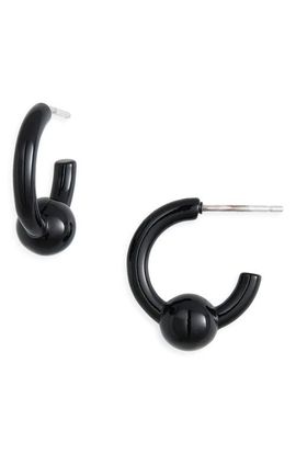 Justine Clenquet Justine Clenquet Sam Laquered Hoop Earrings