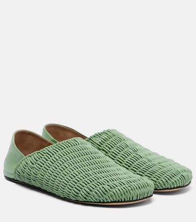 JW Anderson JW Anderson Babouche woven leather loafers