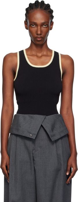 JW Anderson JW Anderson Black Contrast Trim Tank Top