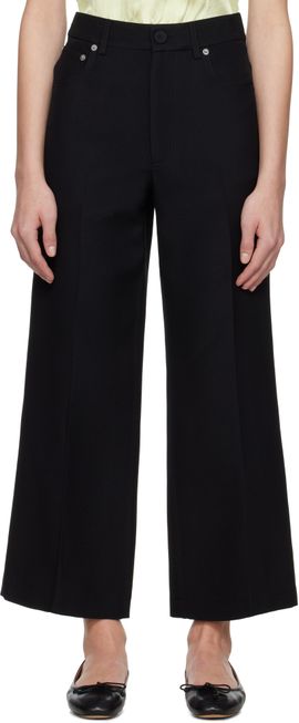 JW Anderson JW Anderson Black Cropped Tailored Trousers